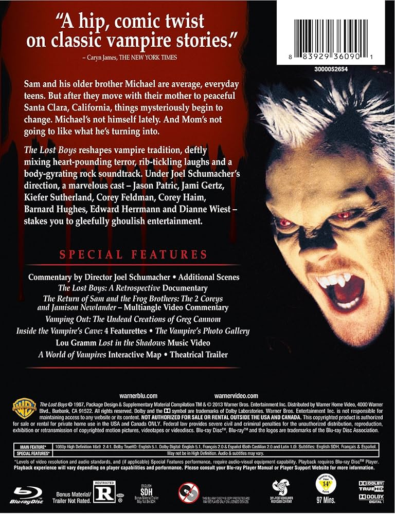 Amazon.com: Lost Boys, The (BD) : Richard Donner, Harvey