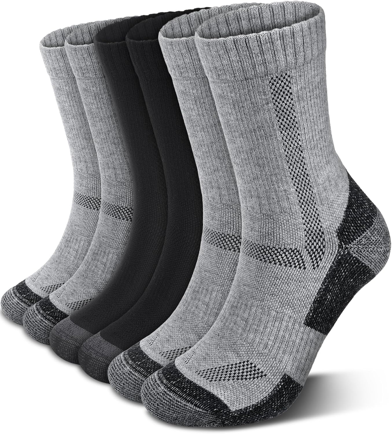 ACTINPUT 3 Pairs Merino Wool Hiking Socks Warm Thermal All Seasons Cushioned Moisture Wicking Socks for Women & Men ACTINPUT 3 Pairs Merino Wool Hiking Socks Warm Thermal All Seasons Cushioned Moisture Wicking Socks for Women & Men
