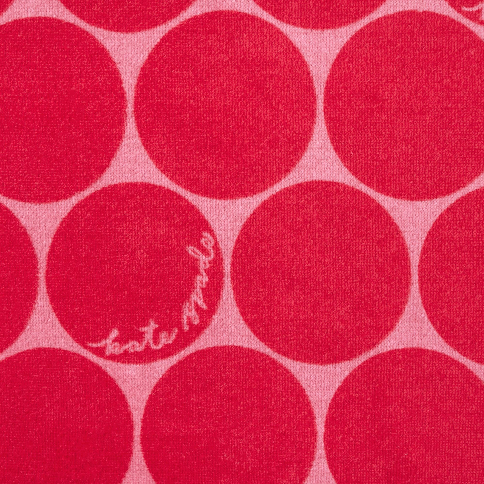 Kate Spade New York Joy Dot ręczniki kuchenne zestaw 2-pak, chłonne 100% bawełna welur, czerwony/różowy różowy, 43 cm x 71 cm