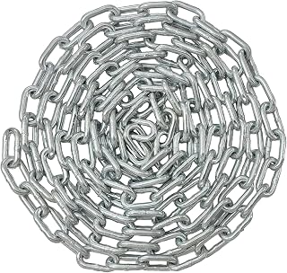 Lifstar 3/16" x 10ft Proof Coil Chain, Zinc-Plated Steel, 800lb Safe Load, Weather-Resistant for Farm, Outdoor & Utility Use