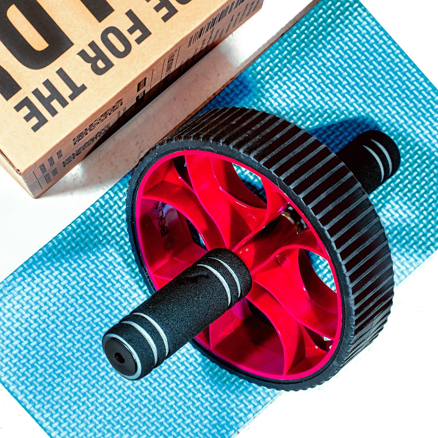 Boldfit Ab Roller For Men & Women. Abs Exercise Equipment For Tummy. Usable In Gym Workout, Home Workout, Abdominal Exercise For Fitness | Anti Slip & Anti Skid Abs Wheel With Knee Mat, Multicolor Boldfit Ab Roller For Men & Women. Abs Exercise Equipment For Tummy. Usable In Gym Workout, Home Workout, Abdominal Exercise For Fitness | Anti Slip & Anti Skid Abs Wheel With Knee Mat, Multicolor