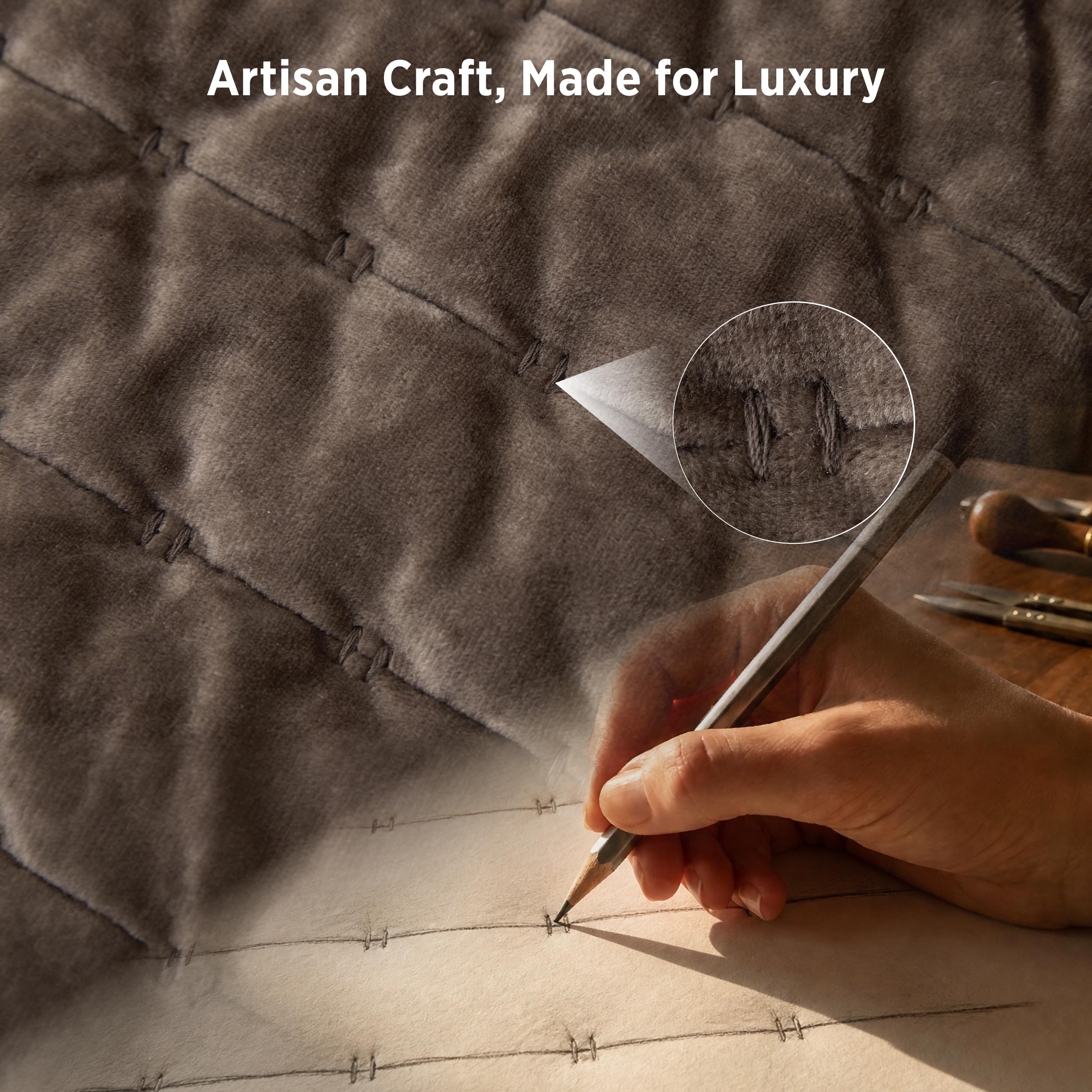 Bedsure Velvet Comforter Queen - Brown Luxury -5 Bedsure Velvet Comforter Queen - Brown Luxury -5