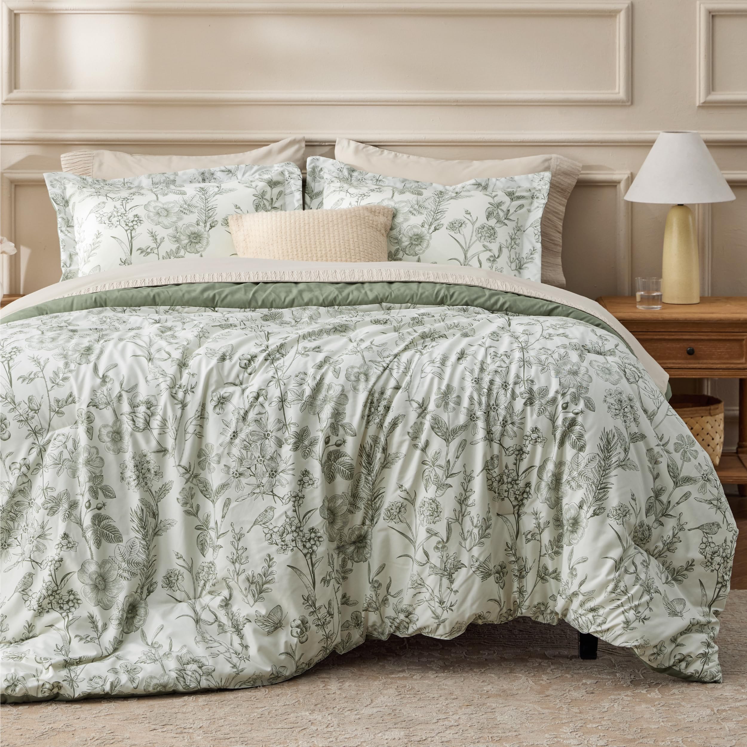 Bedsure Desert Sage Floral