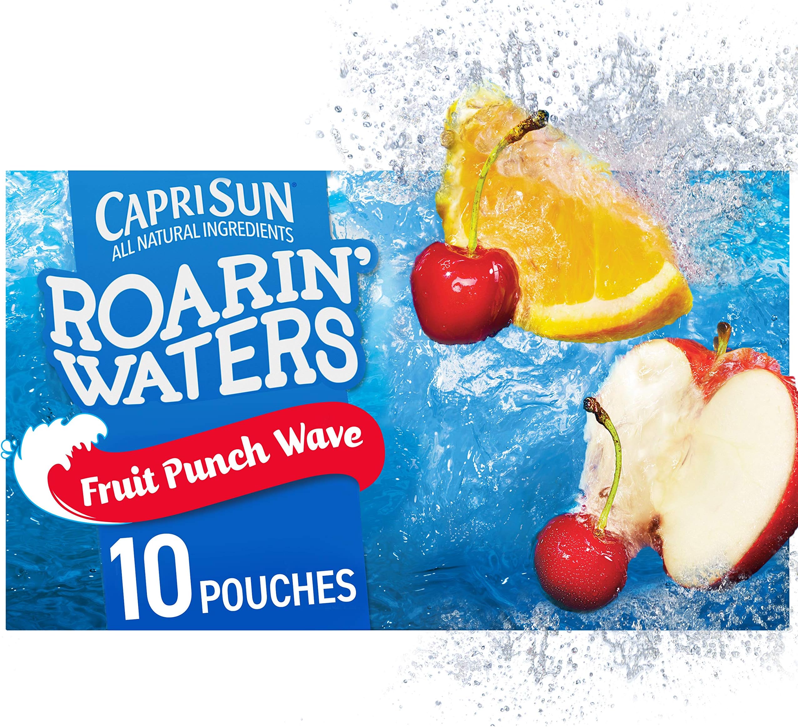 Capri Sun Roarin' Waters Fruit Punch Ready-to-Drink Juice (10 Pouches)