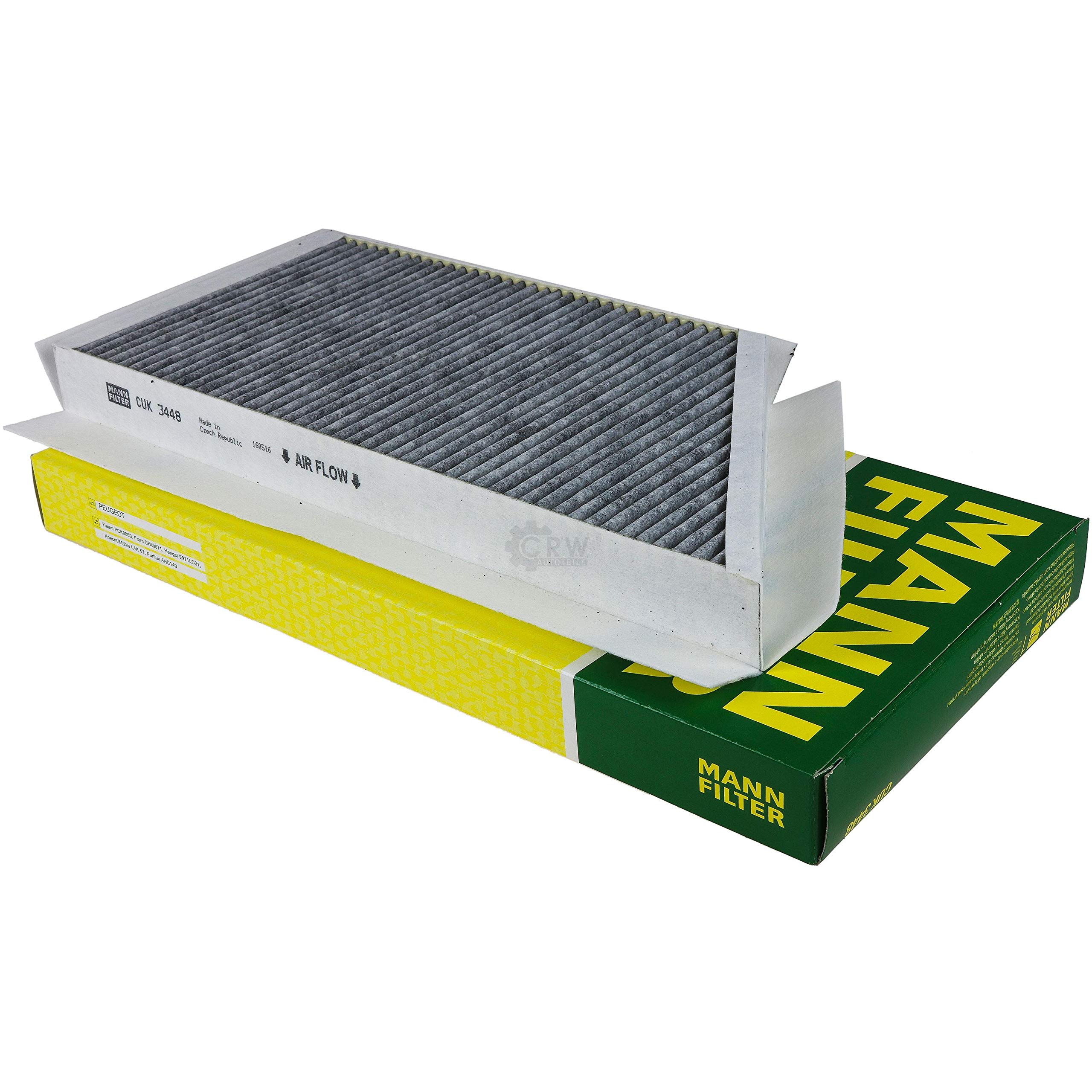 Paquete de inspección Kit de mantenimiento de filtros con filtro de aceite HU 711/51 x, filtro de aire C 36 010, filtro de combustible WK 6031, filtro de habitáculo CUK 3448, tornillo de