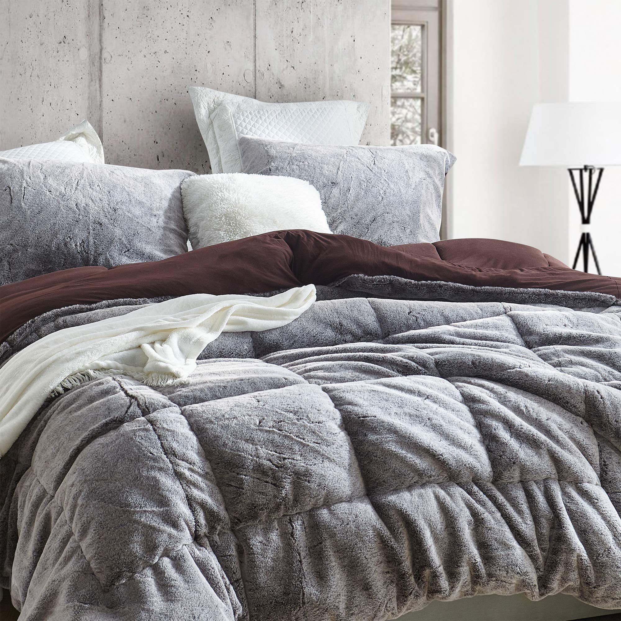 Aww Buddy - Coma Inducer Twin XL Comforter - Seal Brown