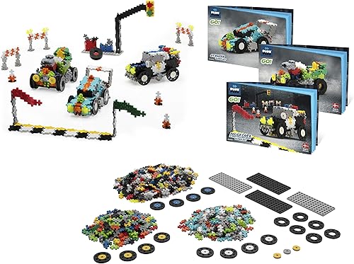 Miniatura 5 de PLUS PLUS - GO! Street Racing Super Set - 900 piezas - Modelo de juguete de construcción de vehículosjuguete de vapor, mini bloques de rompecabezas