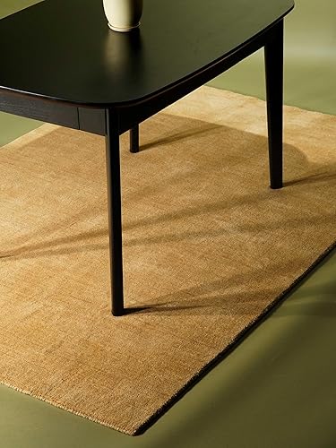 Miniatura 43 de Rugsotic Carpets Alfombra de Área Gabbeh de Lana Anudada a Mano 8'x10' Marrón Sólido L00111 Marrón,Verde,Beige,Azul / Patchwork,Camel,Carbón