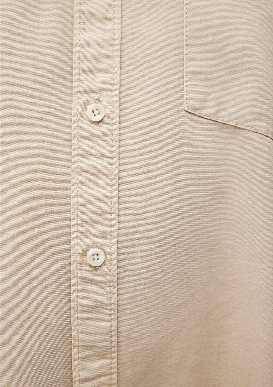 One pocket button-up shirt