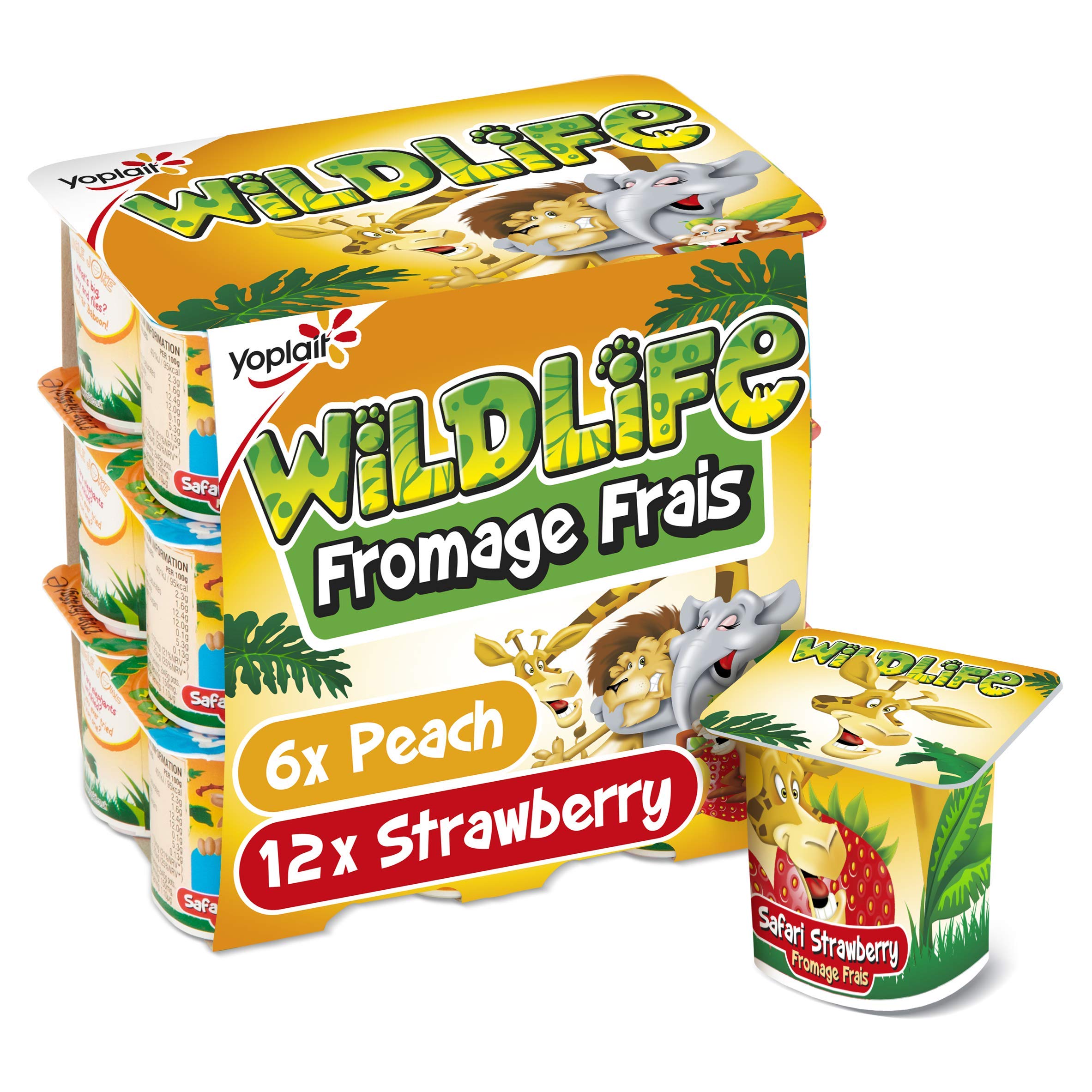 Wildlife Strawberry and Peach Fromage Frais, 810g