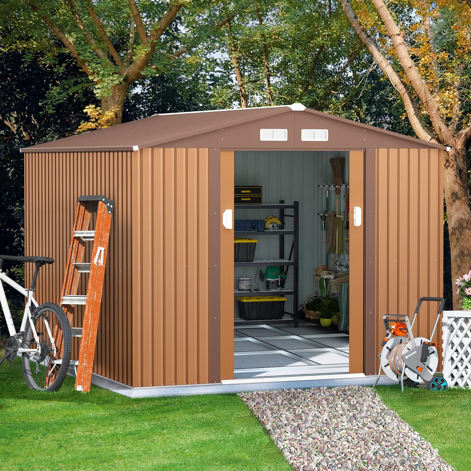 buy-jaxpety-9-1-x-10-5-large-outdoor-storage-shed-backyard-garden