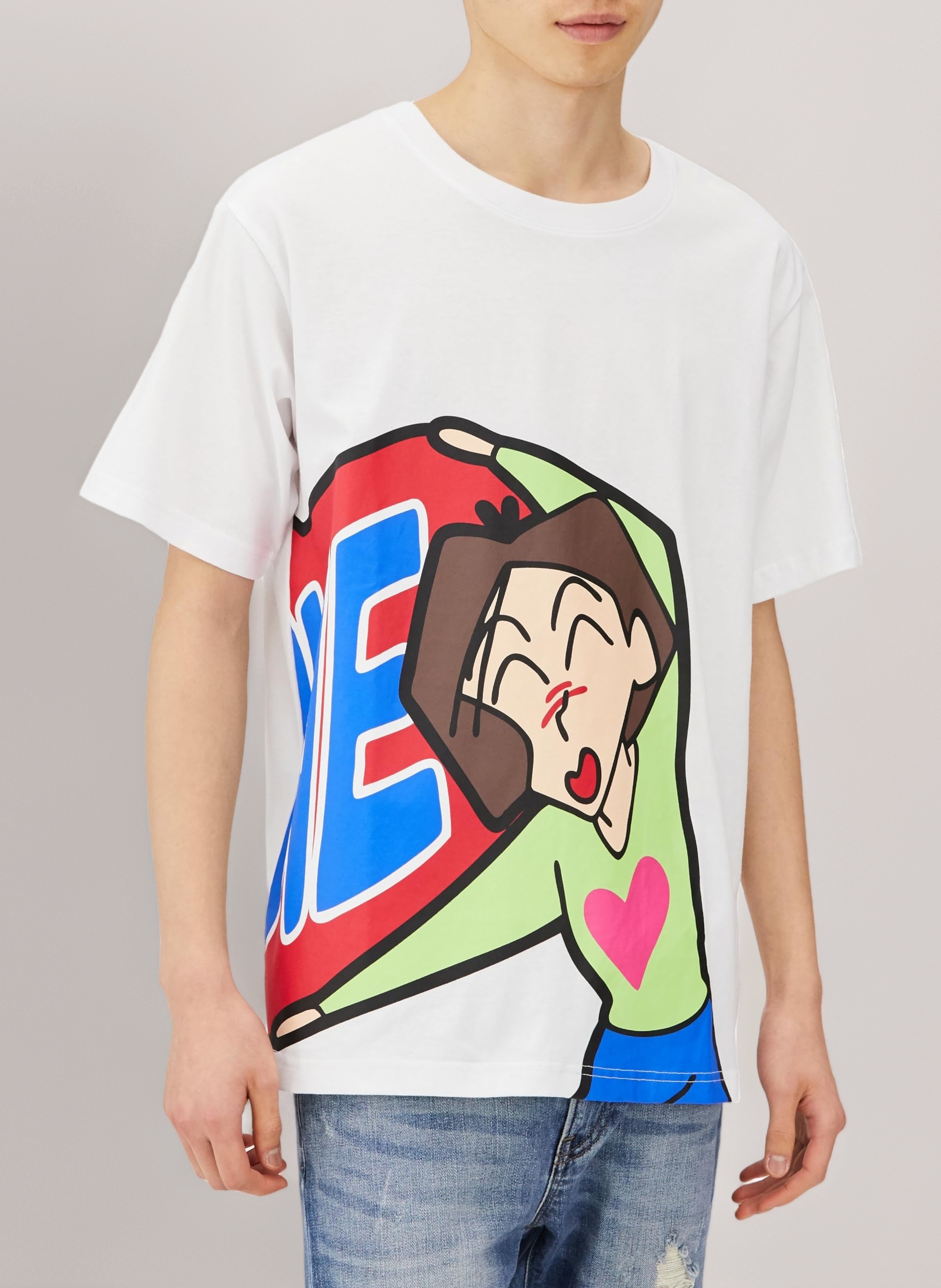 Amazon | Tシャツ しんちゃん ミッチー ヨシりん LOVE ペア お揃い