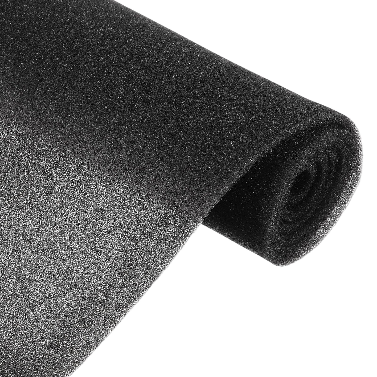 sourcing map Speaker Mesh PRO - Cubierta de espuma de espuma acústica a prueba de polvo de 3 mm de grosor para altavoces de escenario, línea de audio profesional, DJ, audio, negro, 100 x 100 cm