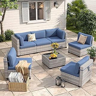 10 Outdoor Patio Gazebo Ideas for Shade and Entertaining 8 6-Seat Modular Patio Furniture Set – Outdoor Wicker Sectional Sofa with ...