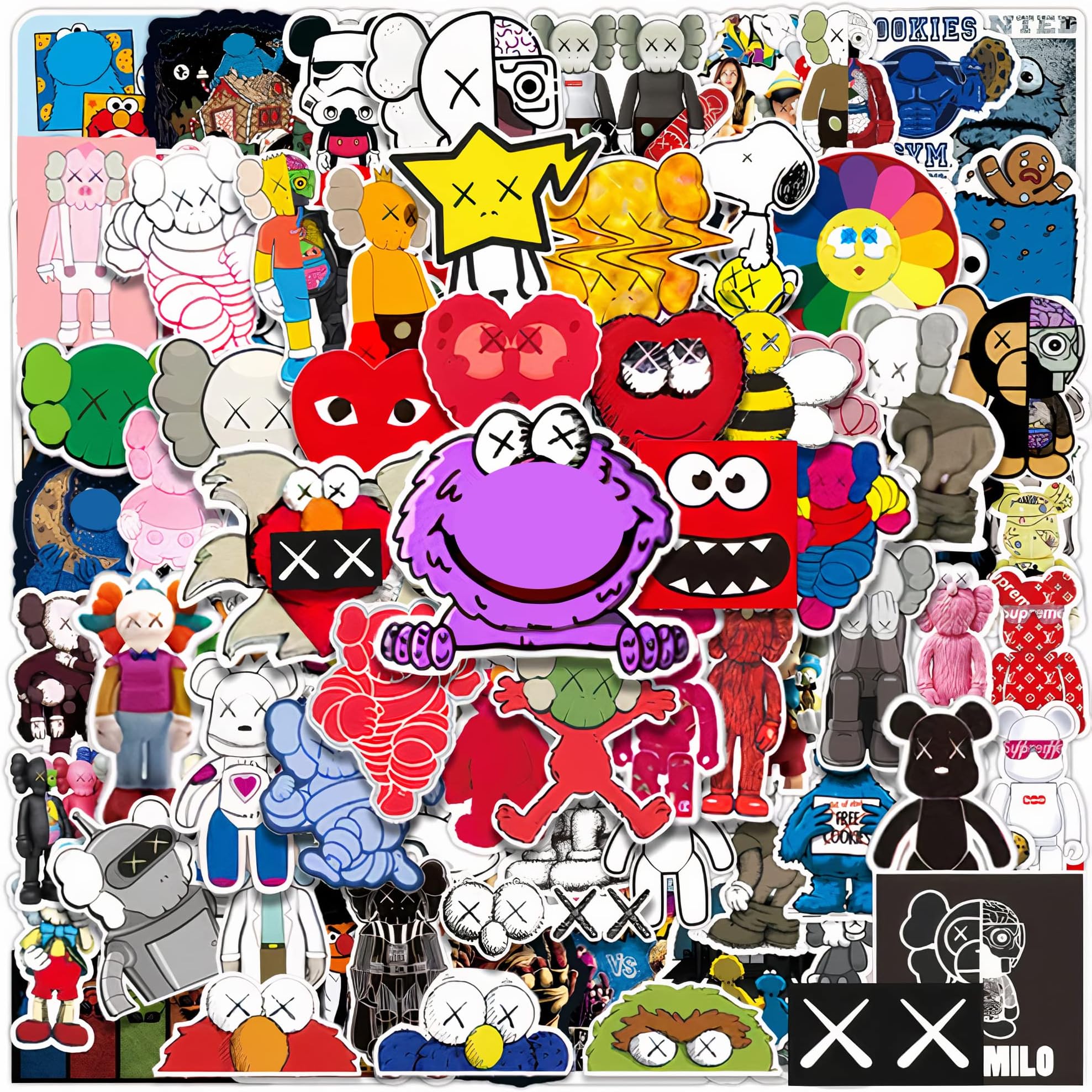 Amazon.com: 100 PCS Vinyl Random Skateboard Cool Stickers Laptop ...