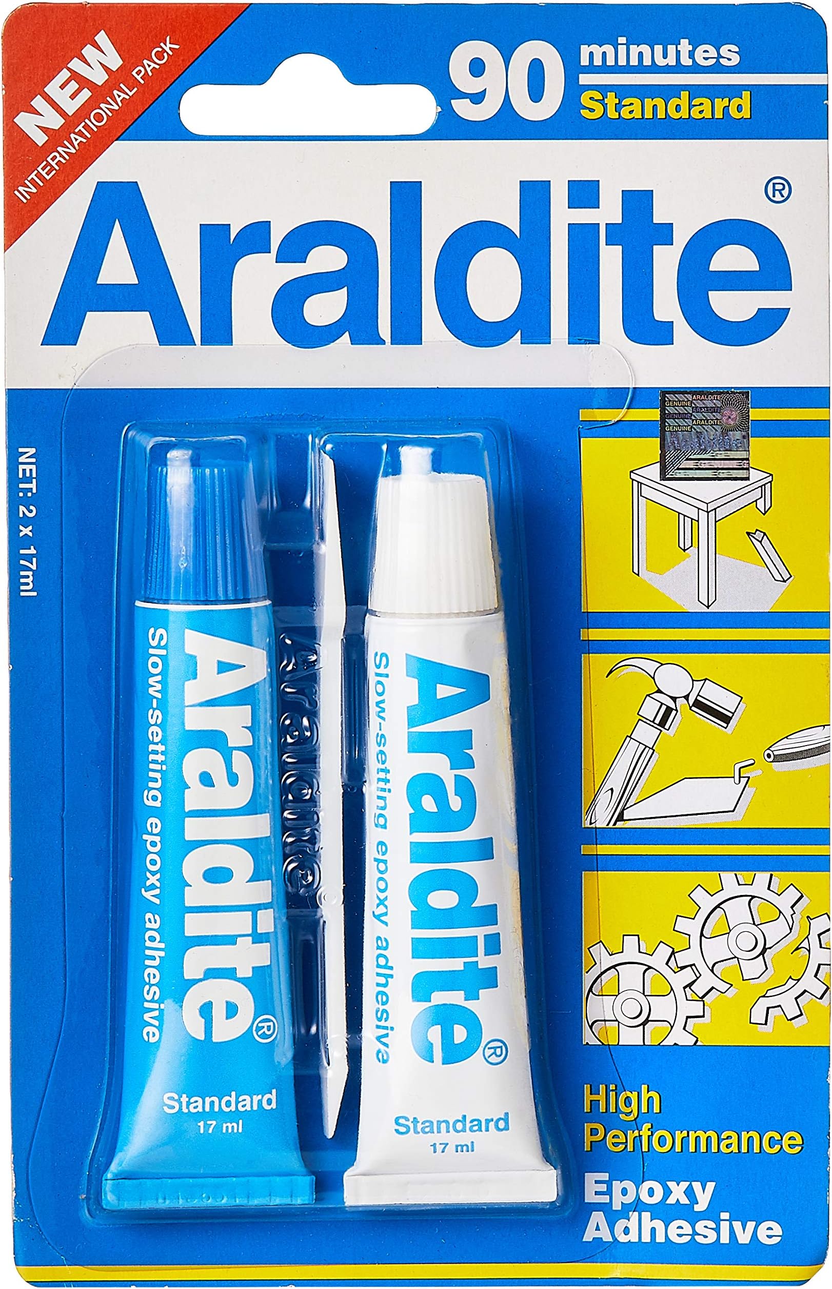 15ML 90 MINUTES STANDARD EPOXY ADHESIVE GLUE (BLUE WHITE)