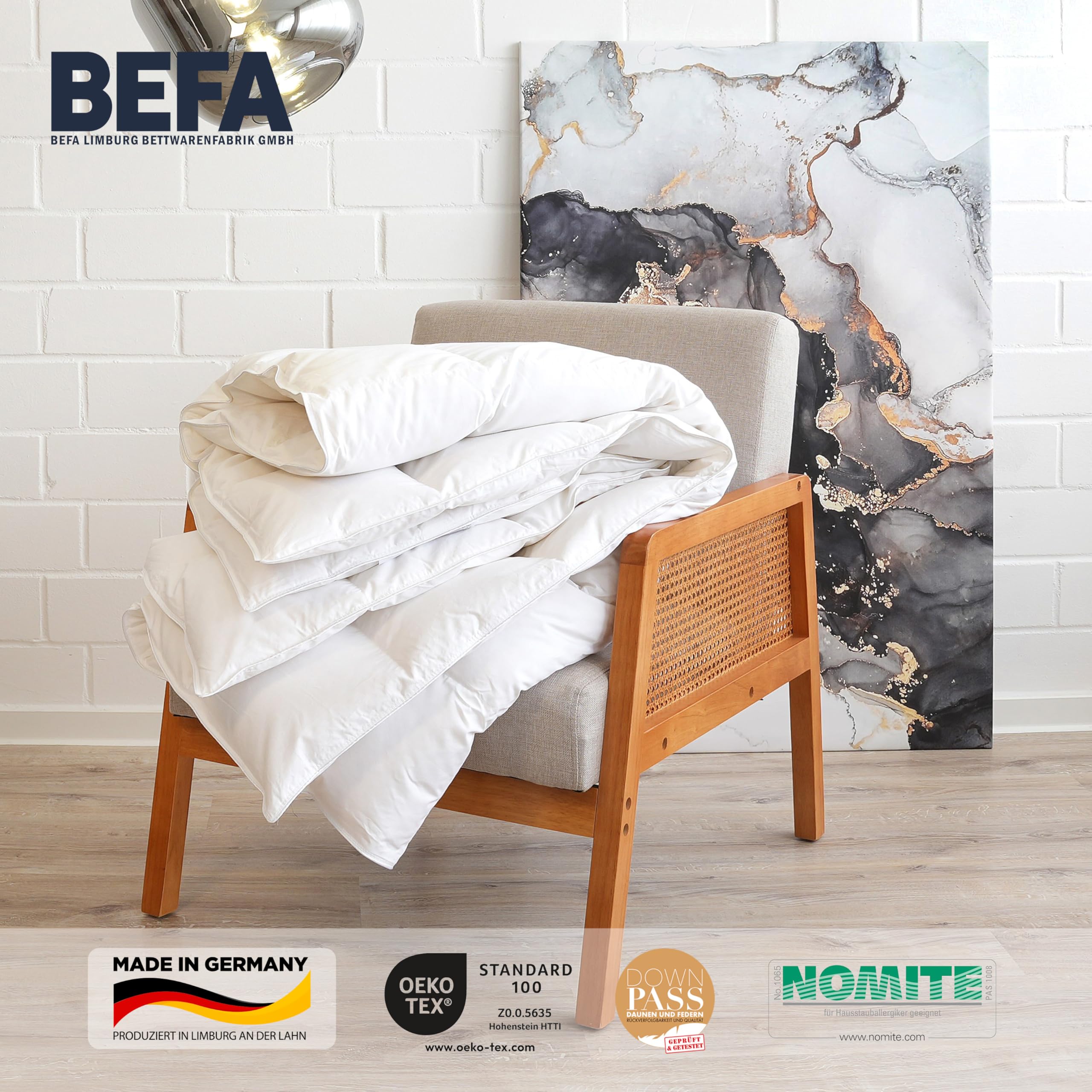 BEFA NATUR Made in Germany Tencel Donzen Dekbed 135x200 (1, Zomerdekbed, 240x220 cm