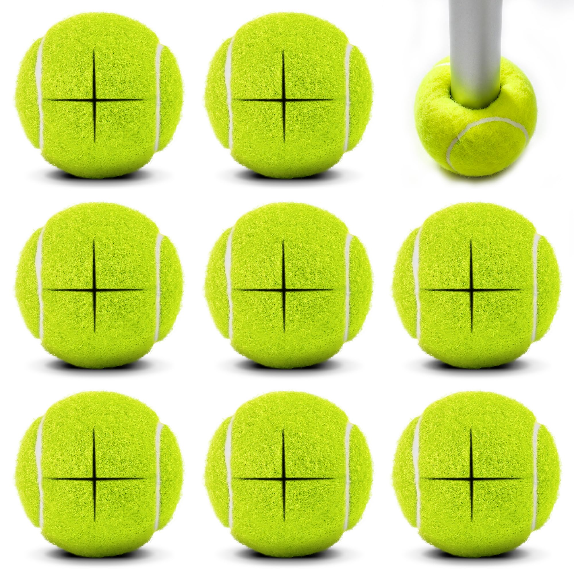 Tennis Ball for Walker Precut, Easy Glide Floor Protection, Pack of 8
