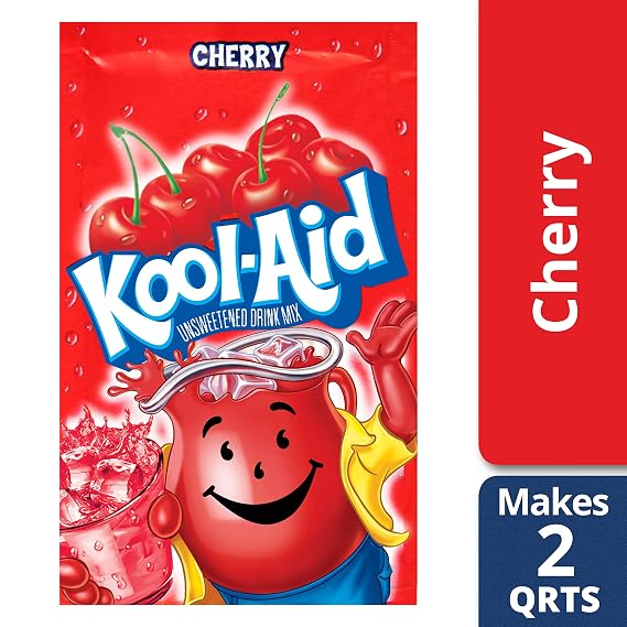 مزيج مشروب مسحوق الكرز من Kool Aid (عبوات 0.13 أونصة ، عبوة من 192)