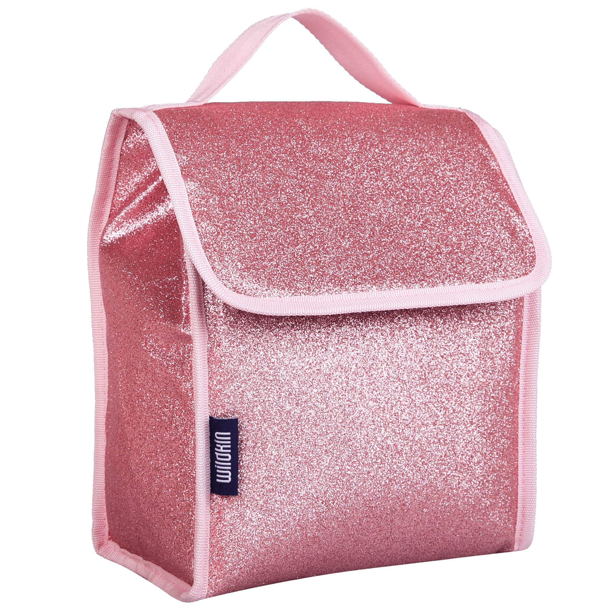 Sac déjeuner rigide rose paillettes Wildkin 55902 zippé résistant