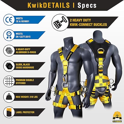 Miniatura 5 de KwikSafety - Charlotte, NC - Arnés de escalada MANDRILL & CANOPY KING  Medio cuerpo, cuerpo completo  Cumple ES y CE