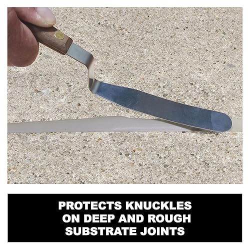 Miniatura 3 de Albion Engineering Classic - Espátula para herramientas de calafateo compensada, acero inoxidable, punta cónica de 34 pulgadas de ancho x hoja de 4