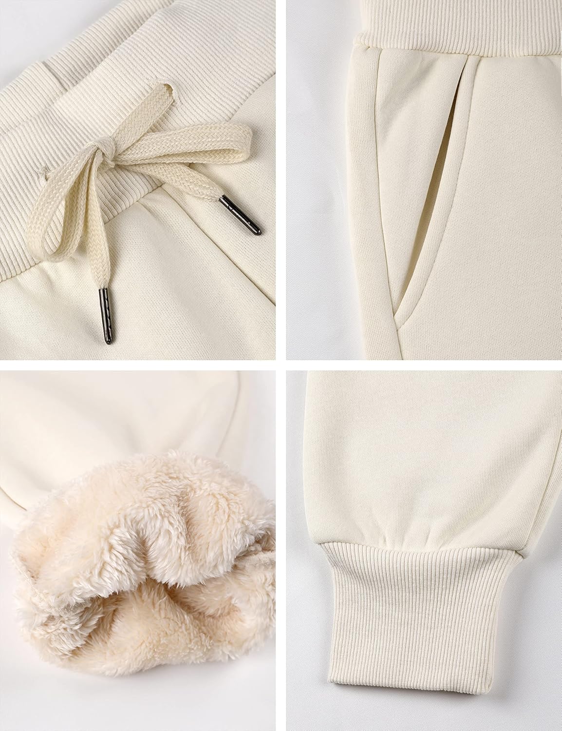 Yeokou Women's Warm Sherpa Lined Athletic Sweatpants Jogger Fleece Pants - Image 4