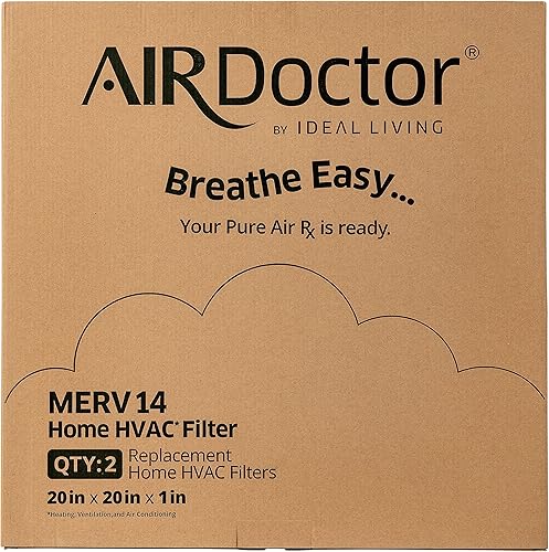 Miniatura 3 de AirDoctor Filtro plisado MERV 14 HVAC disponible en 6 tamaños. Captura el 96% de los contaminantes de 1 a 3 micras de tamaño. Captura las impurezas