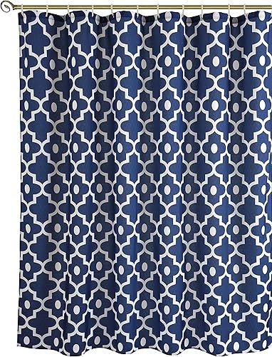 Biscaynebay - Cortinas de tela texturizada a cuadros para baño