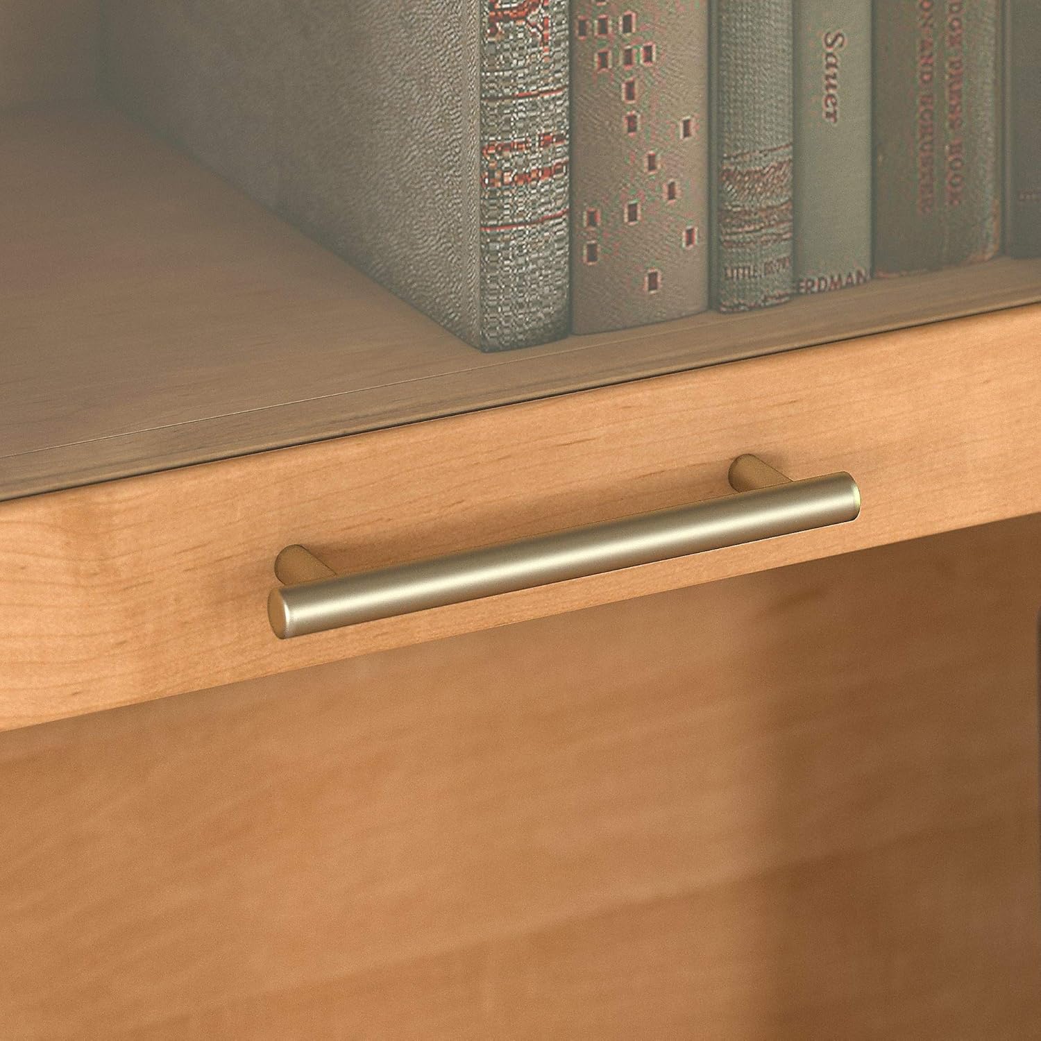 Bush Furniture Somerset 60W Desk Hutch in Maple Cross, Attachment with Shelves and Cabinets for Home Office Maple Cross 60W image 3 of 8 B000W8OX5I