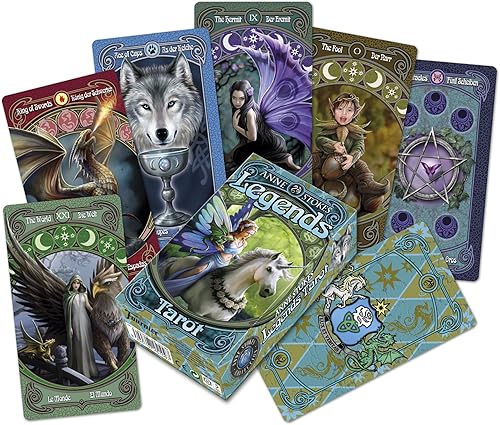 Miniatura 4 de Fournier Anne Stokes Legends - Tarot (4.7 in), color azul