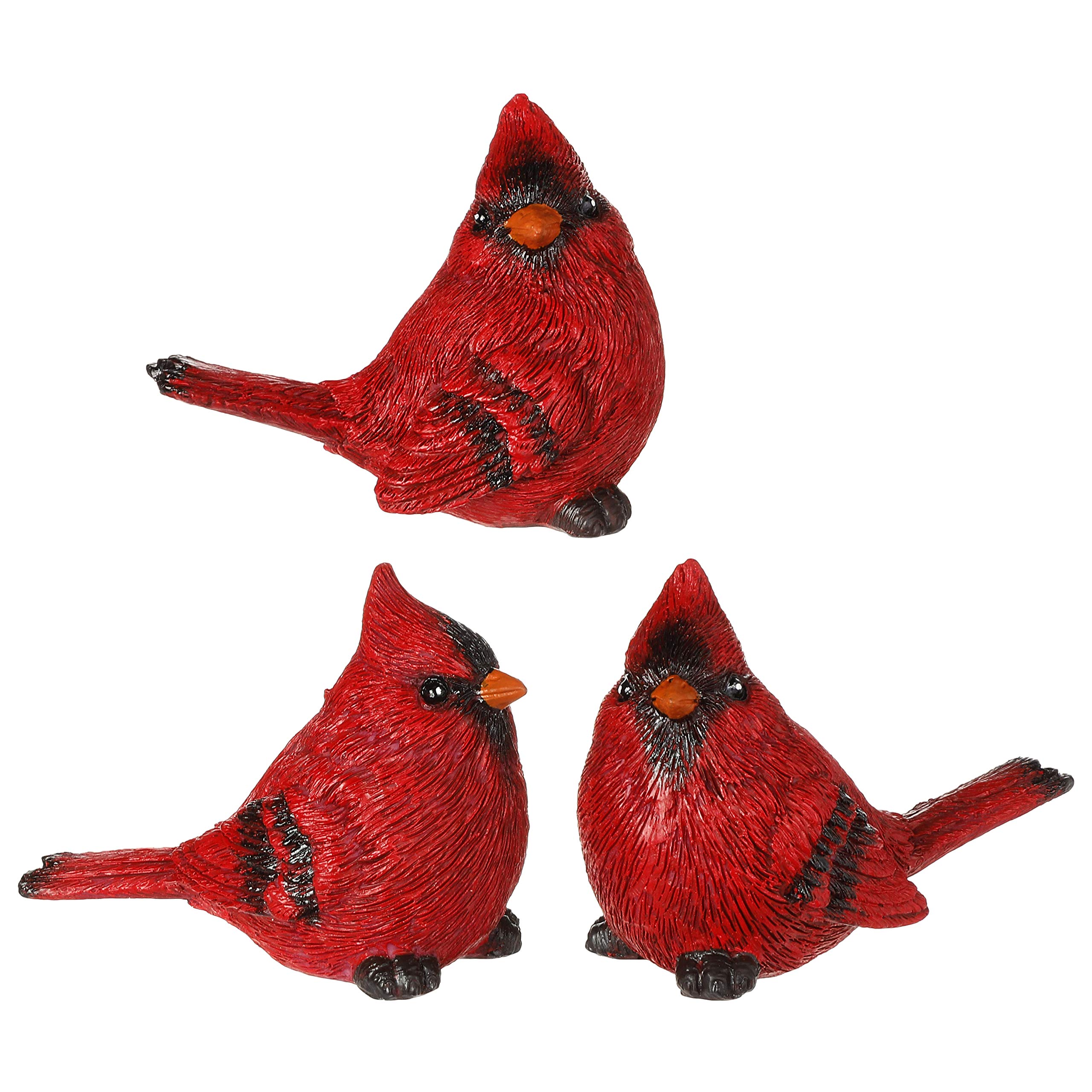 Amazon.com: RAZ Imports Set of 3 Resin Cardinal Figurines, 3