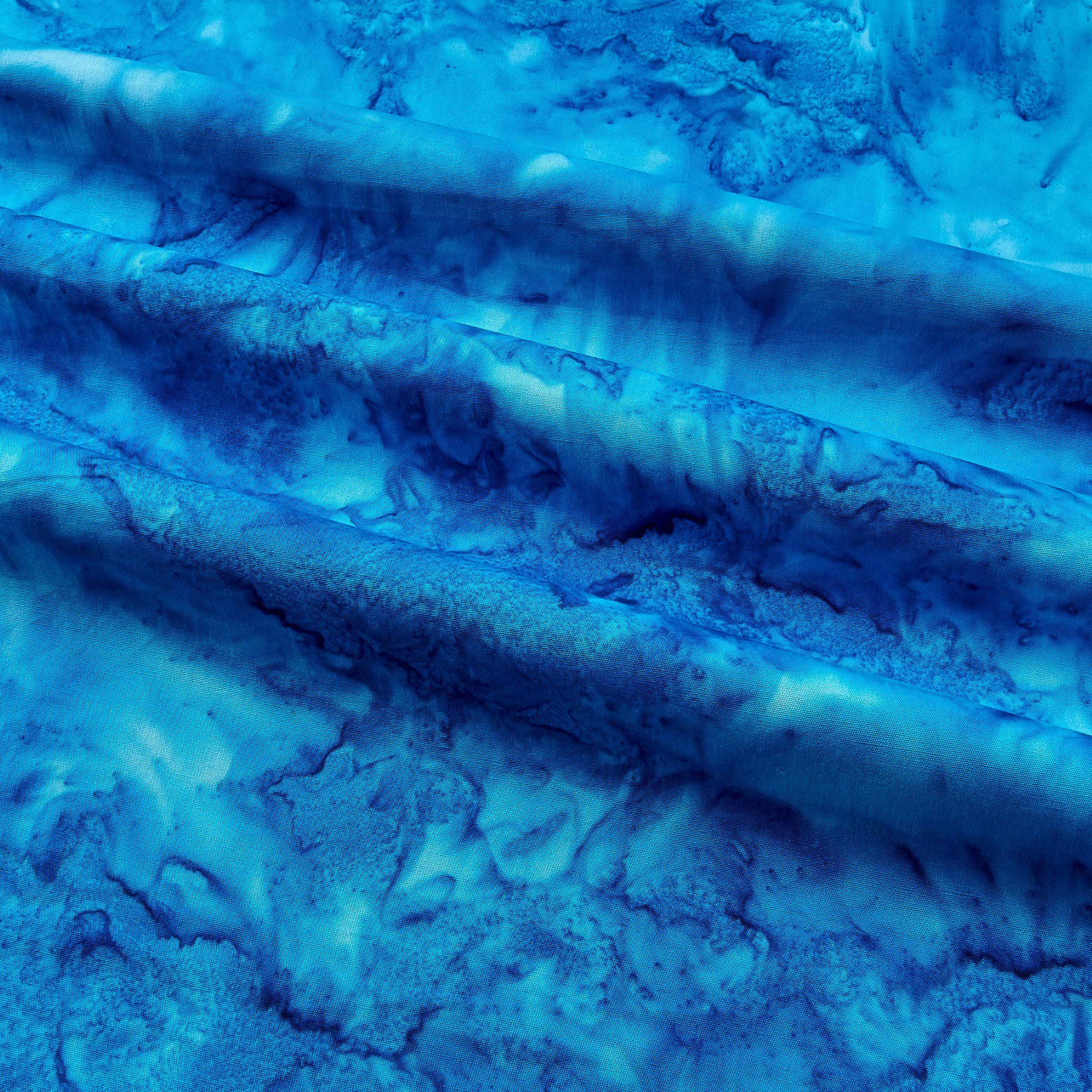 Hoffman Bali Batik Watercolors Turquoise, Fabric by the Yard