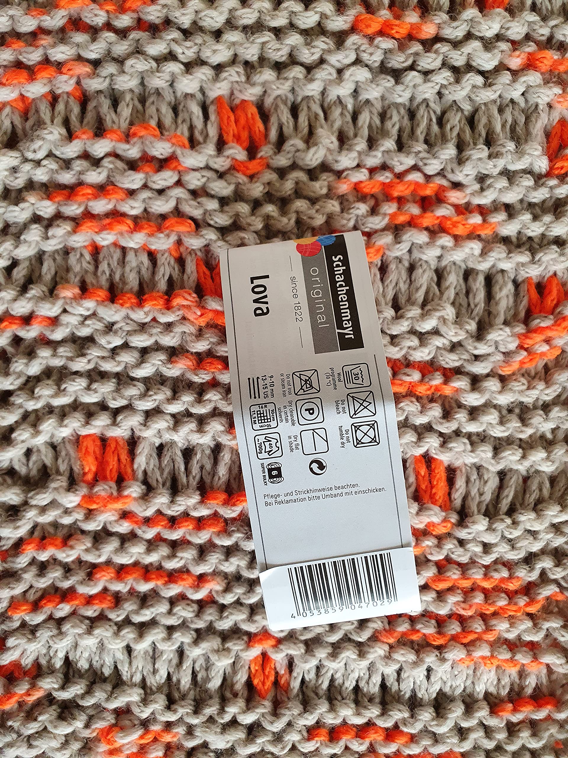 Wollschal Loop XXL ca. 140 cm lang Schal handgestrickt mel.Schlauchschal Loopschal Rundschal Schlauchtuch gestrickt
