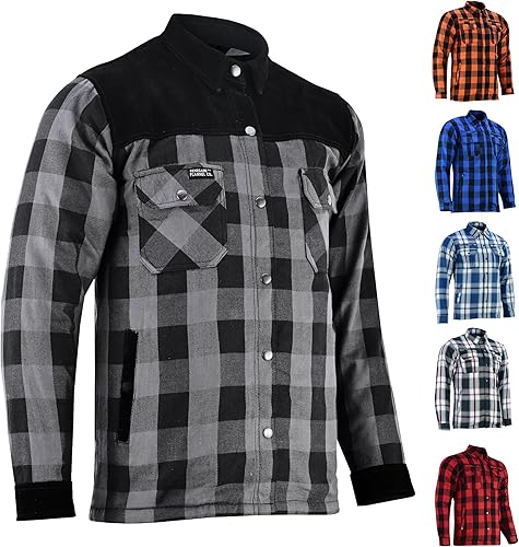 Miniatura 10 de Daniel Smart - Camisa deportiva de franela blindada para hombre para todas las estaciones, resistente al agua y duradera