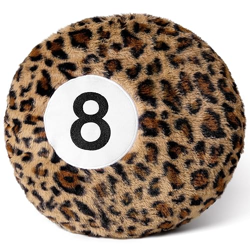 Dripykiaa Cheetah 8 Ball Throw Pillow, 14" Leopard Print 8