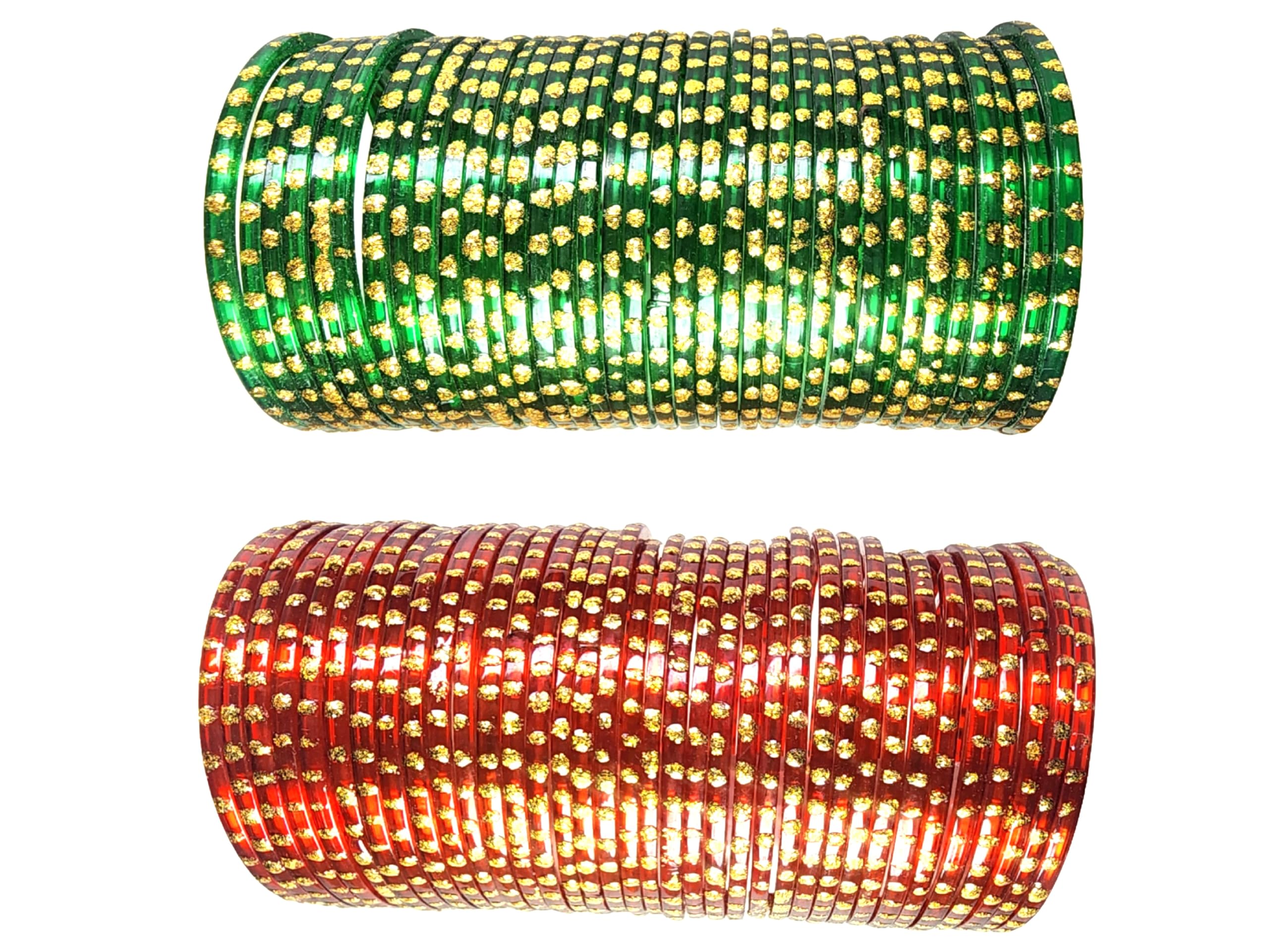 SVB Glass Red & Green Gold Plated Bangles (2.6) For Women (B0DBVM3RBB) Amazon Price History, Amazon Price Tracker