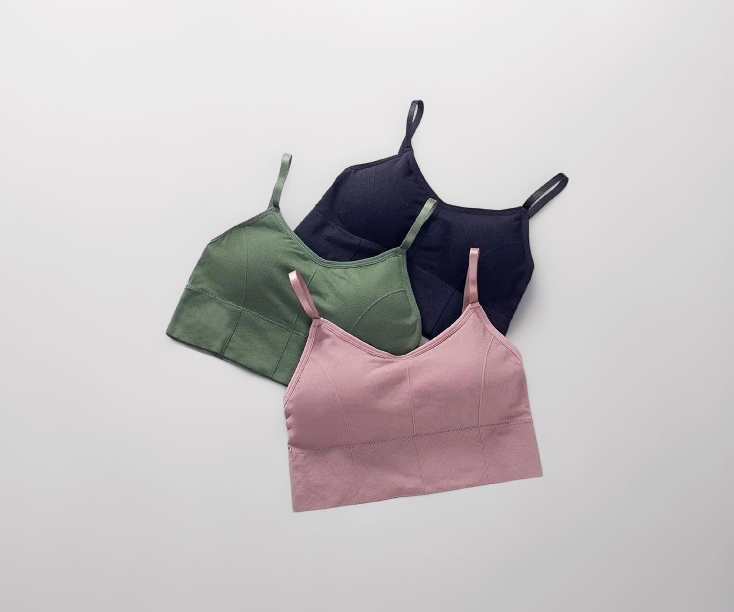 Women Cotton Padded Bra Combo Bra Pack of 3 PIS (Free Size Bra Fit Up to 28,30, 32, 34)