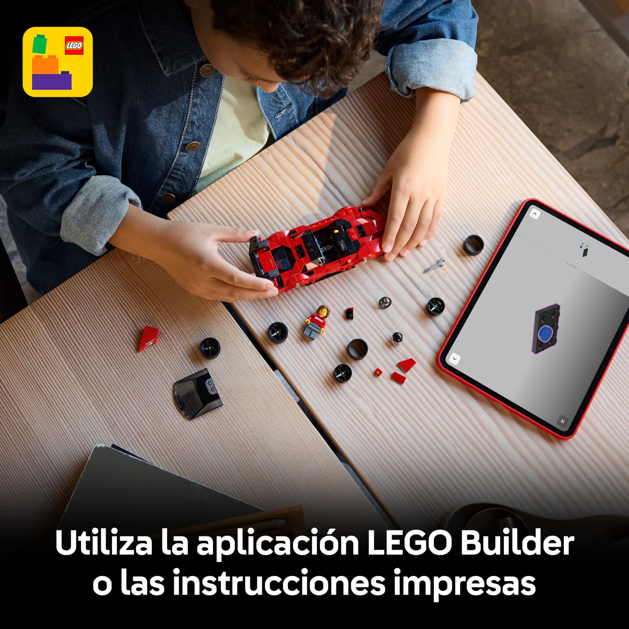 LEGO Speed Champions Coche Deportivo Ferrari SF90 XX Stradale - Maqueta de Coche de Juguete con Minifigura Coleccionable de Piloto - Regalo de Cumpleaños para Niños de 9+ Años y Fans del Motor - 77254