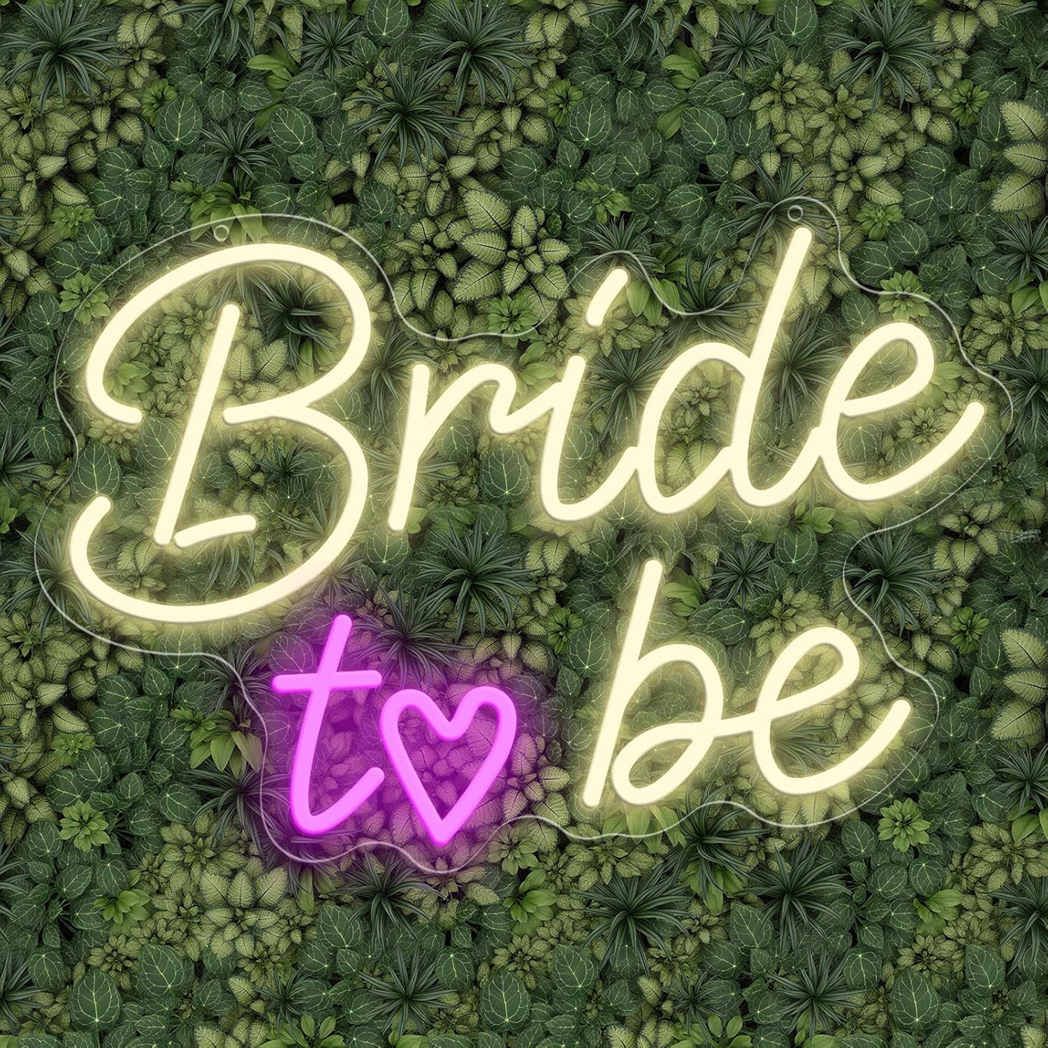 Bride to Be Wedding Sign, USB Powered Neon Signs with Dimmer and Sticky Hook, Hanging LED Light Sign Decorations, Home Decor for Bedroom Party Wall 16.54 * 11.42 inch