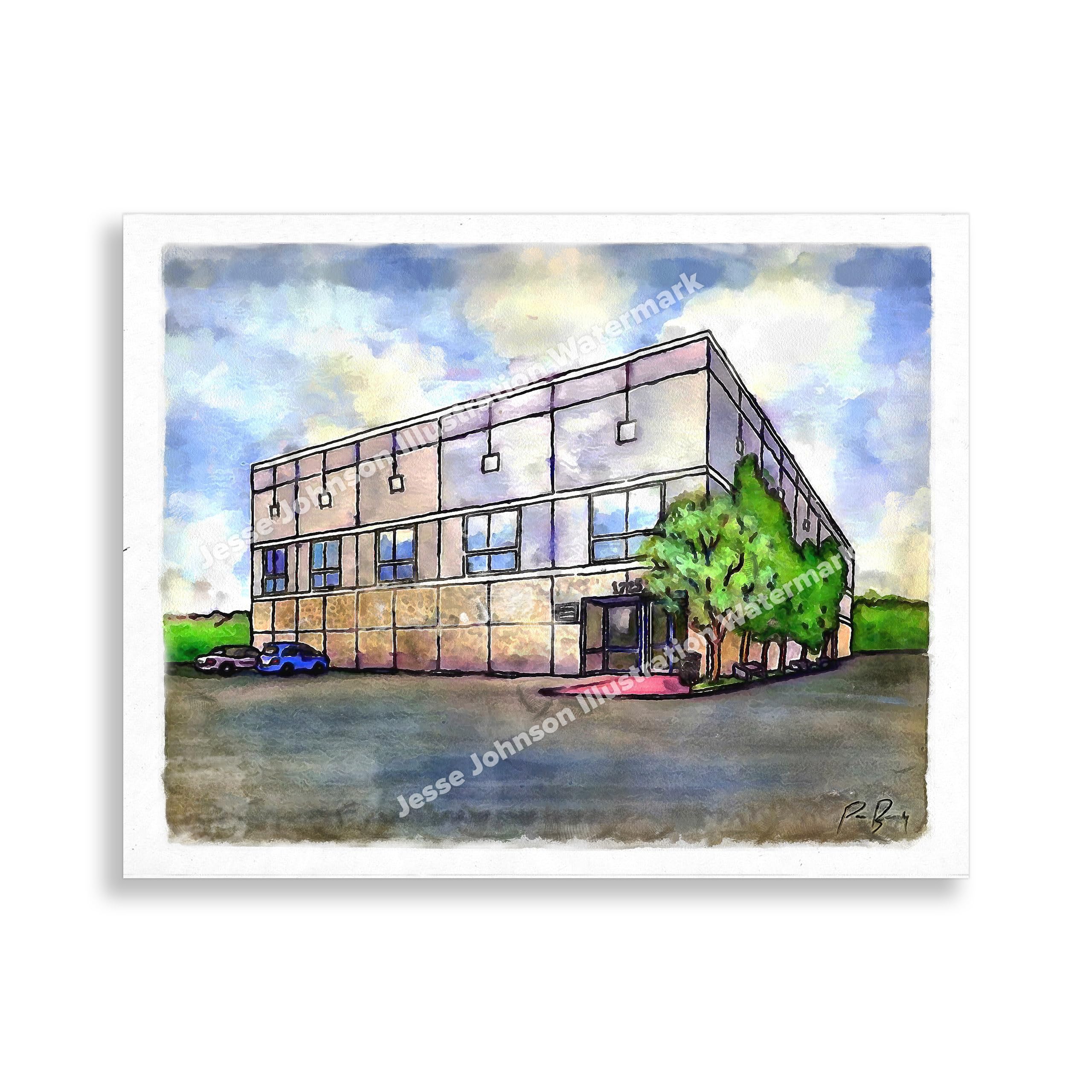 Jesse Johnson Illustration Pam's Painting Poster // 11x14 The Office WaterColor Painting Decor dunder mifflin the office merchandise gifts office quotes michael scott
