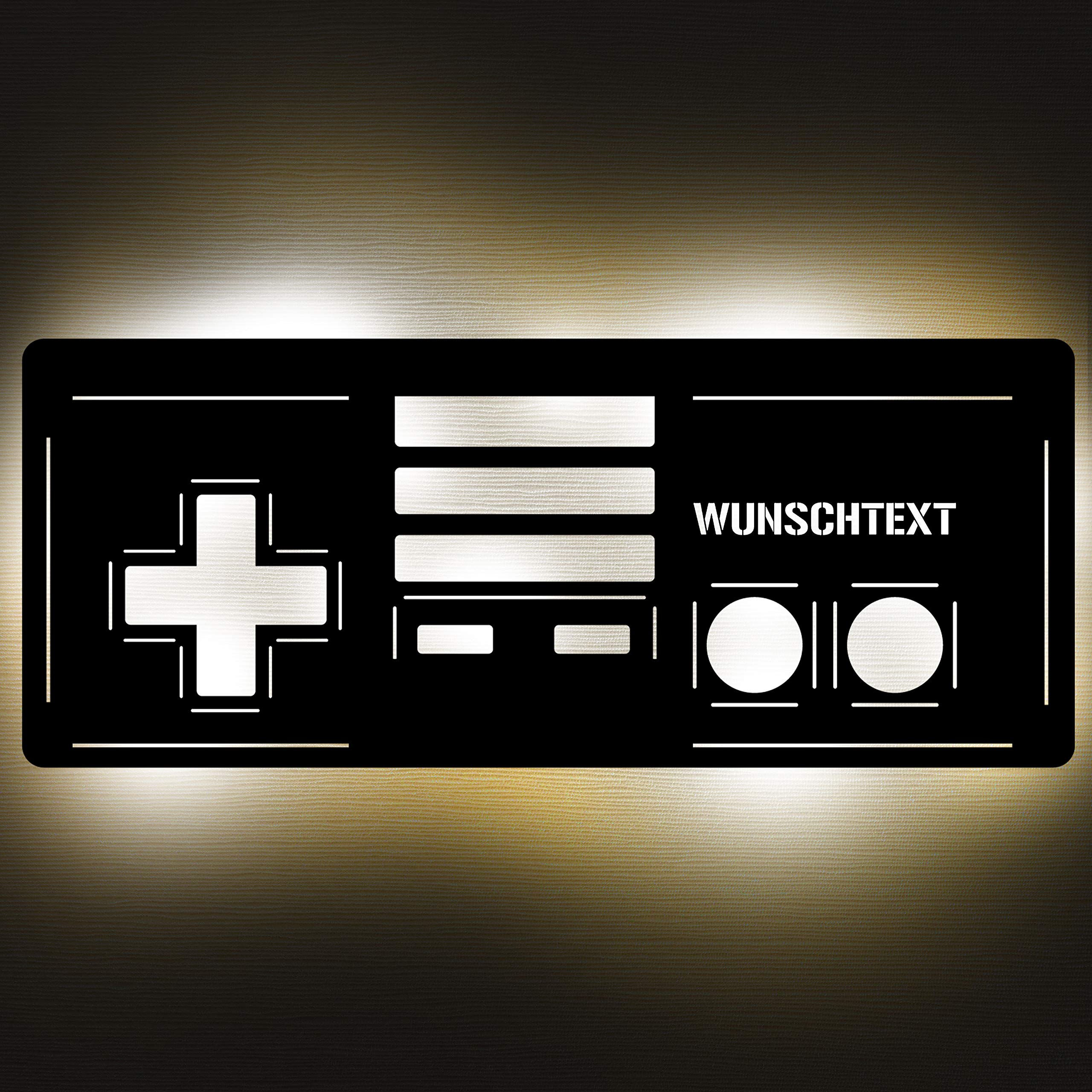 Gaming Controller Lampe Aus Holz – Personalisierbare Deko Fürs Gaming-Zimmer