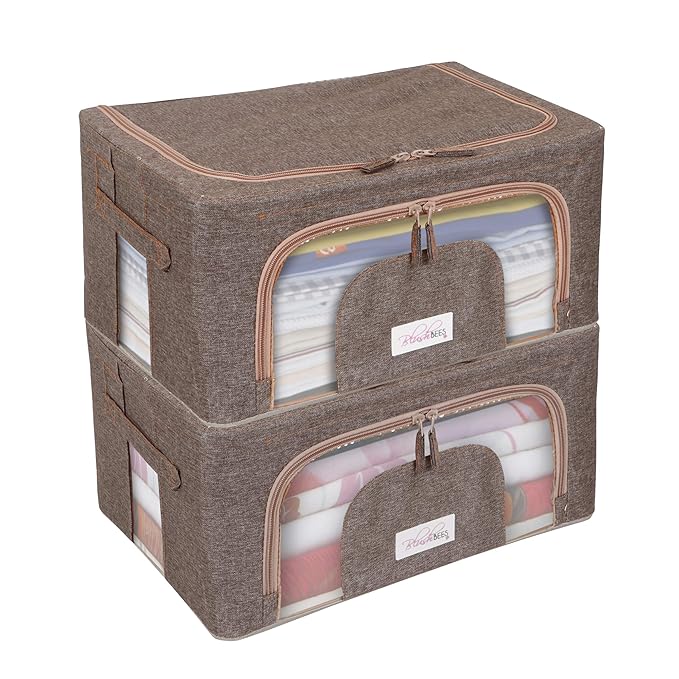 BlushBees Metal Living Box 600D Oxford Fabric Cloth Storage Bags