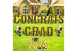 Congrats Grad 2024 Yard Sign Decorations