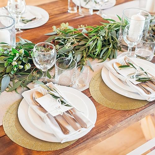 Miniatura 4 de Juego de 4 manteles individuales hechos a mano con cuentas de 13 pulgadas, hermoso y elegante tapete decorativo para mesa de comedor, Pascua,