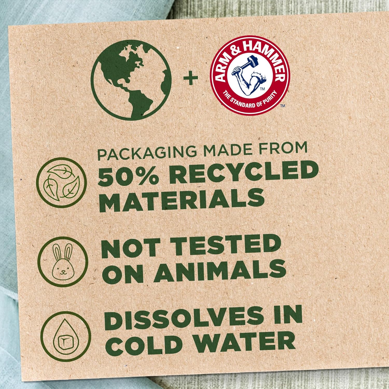 Arm & Hammer Clean & Simple in-wash Scent Booster Crisp Clean 24oz(Pack of 4)