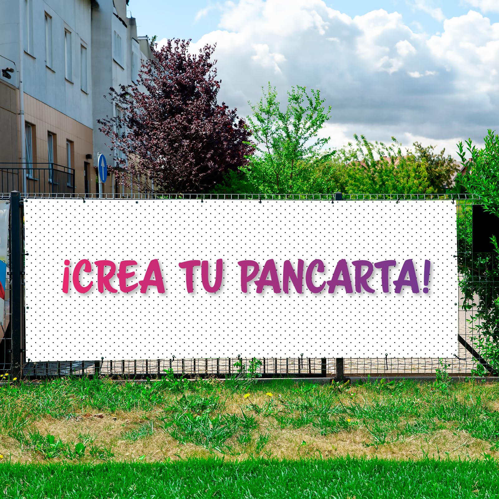 Pancarta Personalizada 200x200 cm Lona Publicitaria 450g Rotuprinting