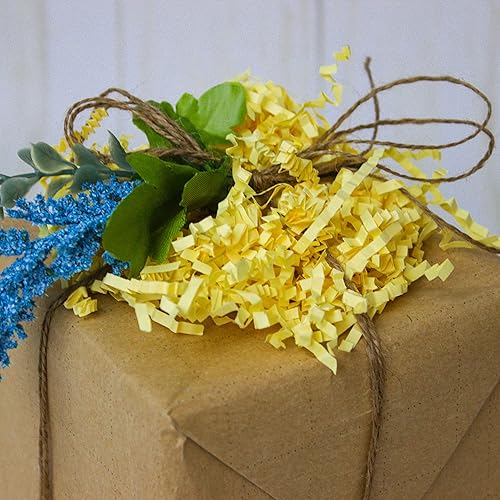 Miniatura 225 de MagicWater Supply - 1 libra - Naranja - Relleno de papel de corte arrugado ideal para envolver regalos, relleno de cestas, cumpleaños, bodas