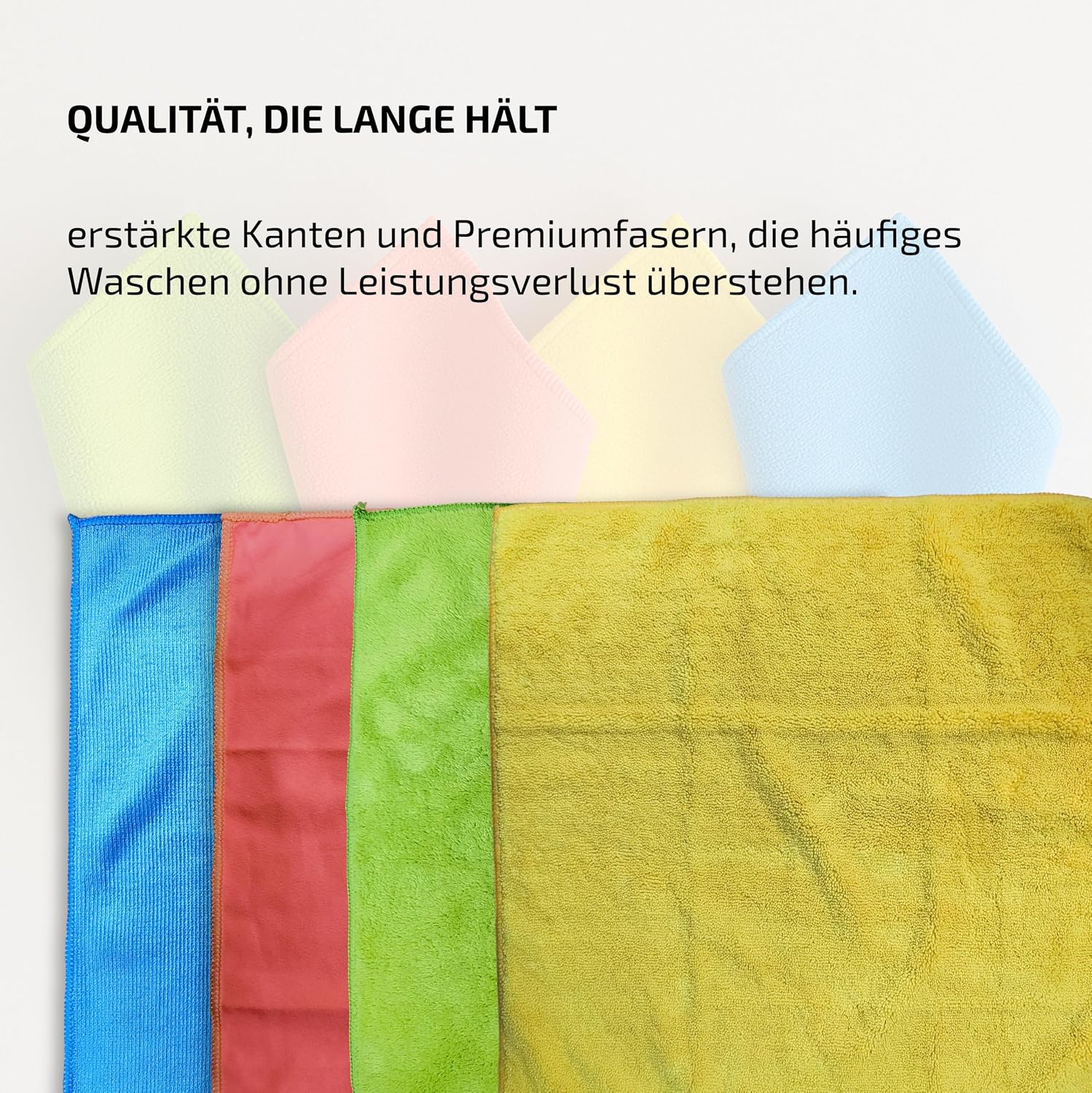 Set of 12 Microfibre Cloths 40 × 40 || Glass Cloths, Multi-Purpose, Polishing, Drying || Car and Home Cleaning Kit image 4