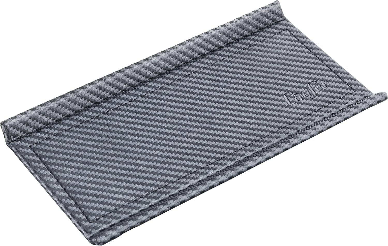 Runner 31059 Ambiente Concerto Concerto Pen Tray Pen Tray Leather, Real Leather, Colour: Carbon/Black, Seam Silver